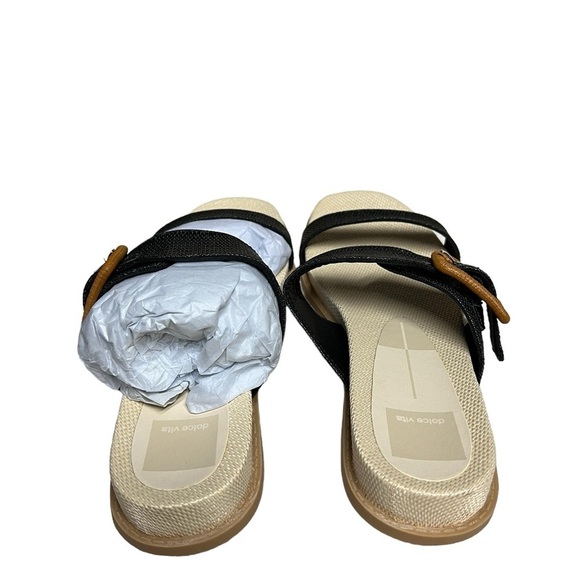 NWT Dolce Vita Genzel Slide Black Buckle Sandal 8 - Picture 6 of 8